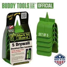 Buddy Tools Mark N Guard Drywall Outlet Marker Electrical Box Locating 5-PC NEW!