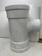 8 x 8 x 4 in. Gasket Reducing SDR 26 PVC Heavy Wall Sewer Tee Wye