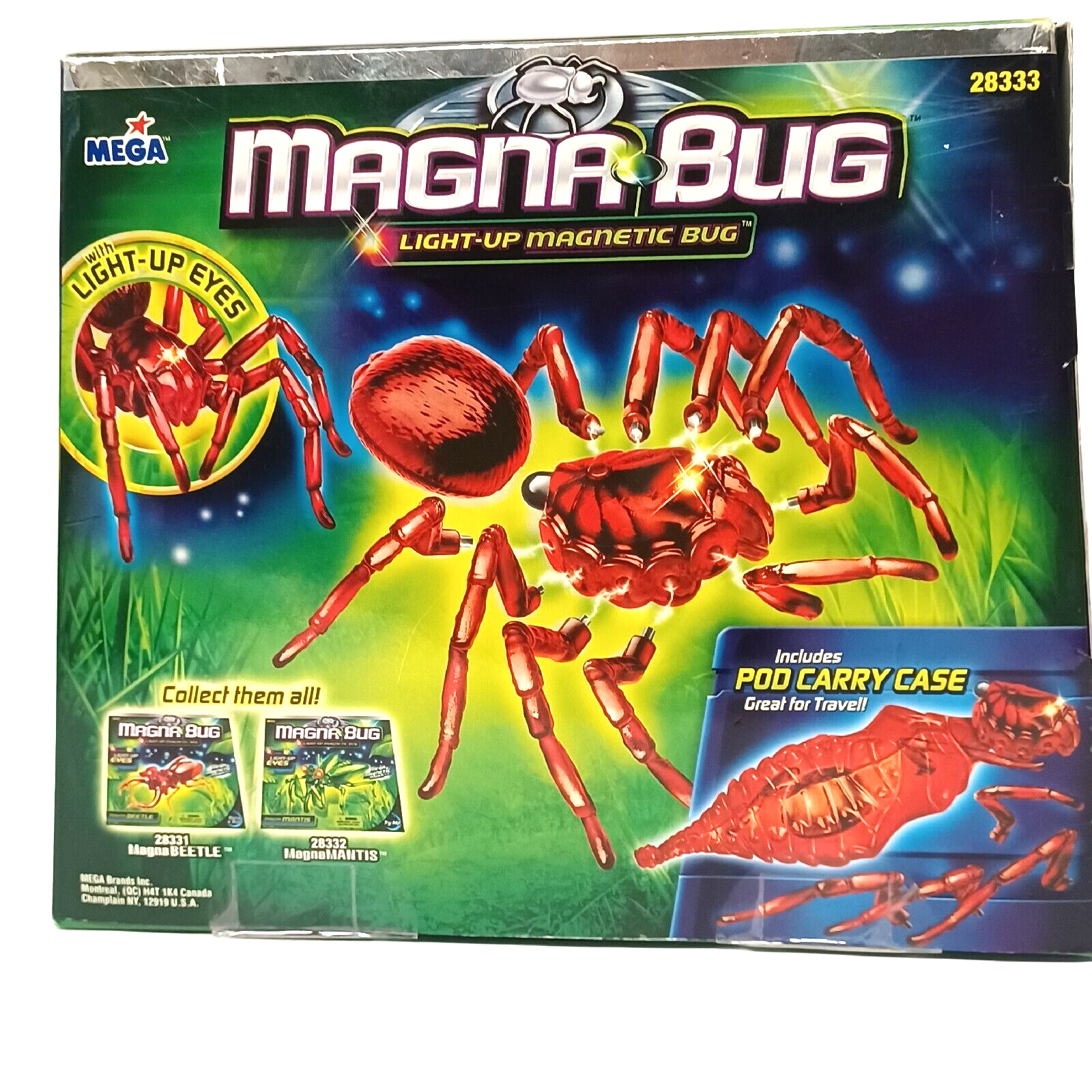 MEGA Magna Bug Spider with Red Light Up Eyes #28333 New | eBay