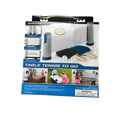 Ping Pong/Table Tennis To Go Portable 2 Paddles 2 Balls & Net F/S Gently Used