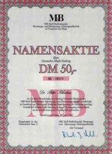 MB Mull Reifenhandel AUTO FIT 1987  Frankfurt K&ouml;nigsberg Historische Wertpapiere