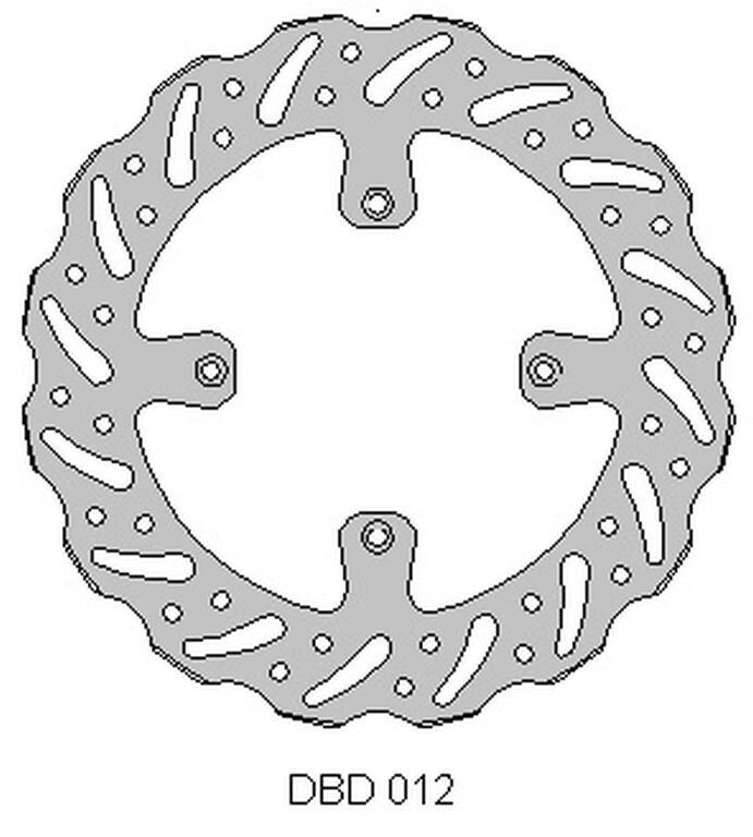 Disque de frein Wave 250mm pour moto Kawasaki KX 125 et KX 250 de 1989 à 2002