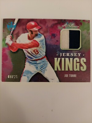 Joe Torre 2021 Panini # Match Uniform PATCH SSP #/D 9/25 Jersey Kings Cardinals 