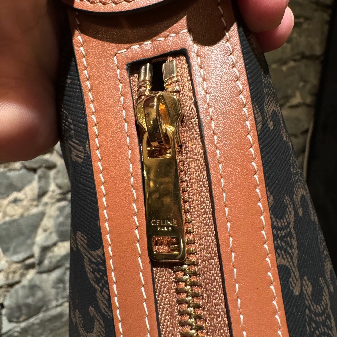 Celine Triomphe Print Medium Heloise Shoulder Bag - image 9