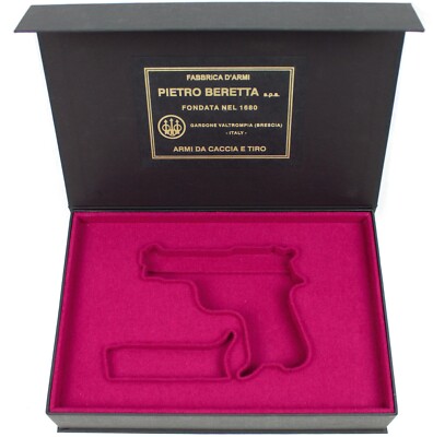 PISTOL PRESENTATION CUSTOM DISPLAY CASE BOX for BERETTA m1934 cal