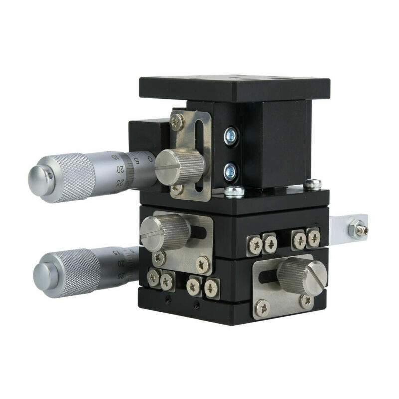 XYZ Linear Stage Aluminium Alloy LD40-LM 40x40mm 3 Axes Optical Stage High