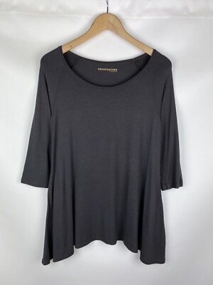 Privatsachen ladies lagenlook 3/4 sleeve tunic blouse size 1