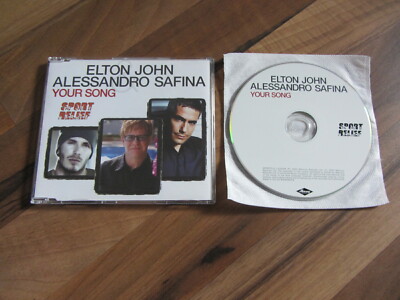 ELTON JOHN ALESSANDRO SAFINA Your Song 2002 EUROPEAN promo CD single