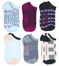 BCBGeneration Women's 6-Pack No Show Socks, Shoe Size 4-10 - Multiple Colors