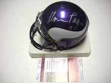 ALAN PAGE MINNESOTA VIKINGS,NOTRE DAME LAST ONE JSA/COA SIGNED MINI HELMET