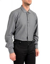 NWT Hugo Boss Men's "Ronni 53F" Slim Fit Geometric Print Casual Shirt Size XL