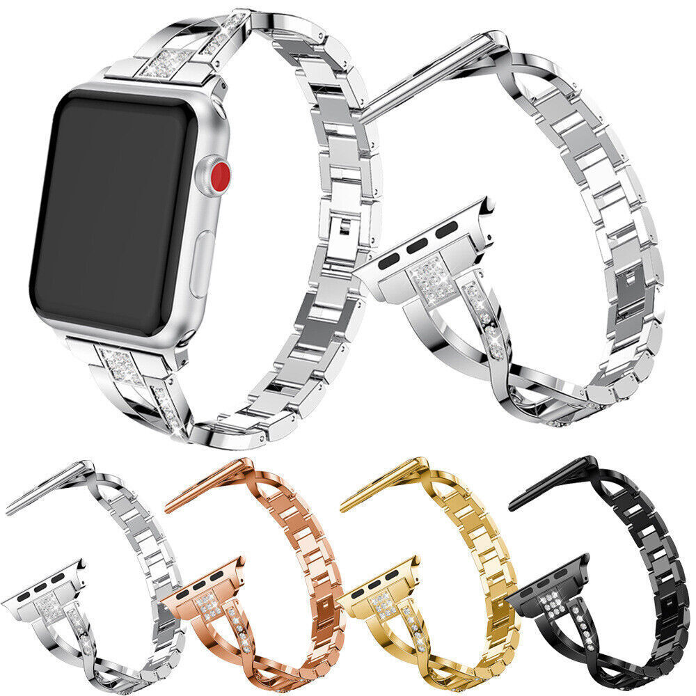 Bling Stainless Steel Diamond Band For Apple Watch Ultra Series  SE