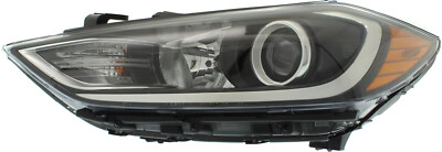 Fits ELANTRA 17-18 HEAD LAMP LH, Assembly, Halogen, w/o Daytime Running Light, U