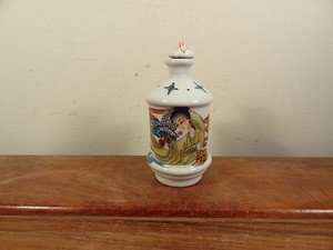 Old Porcelain Snuff Bottle - Hand Painted Beauty