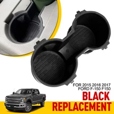For 2015 2016 2017 Ford F-150 F150 Replacement 1 Center Console Cup Holder Black