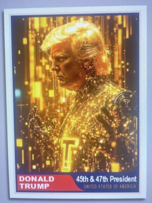 Donald Trump 2024  47  Custom ACEO Card Architect Trump Ex Machina