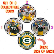 CHAD CLIFTON - LEGENDARY PACKERS FOOTBALL PLAYER - COLLECTABLE COIN SET