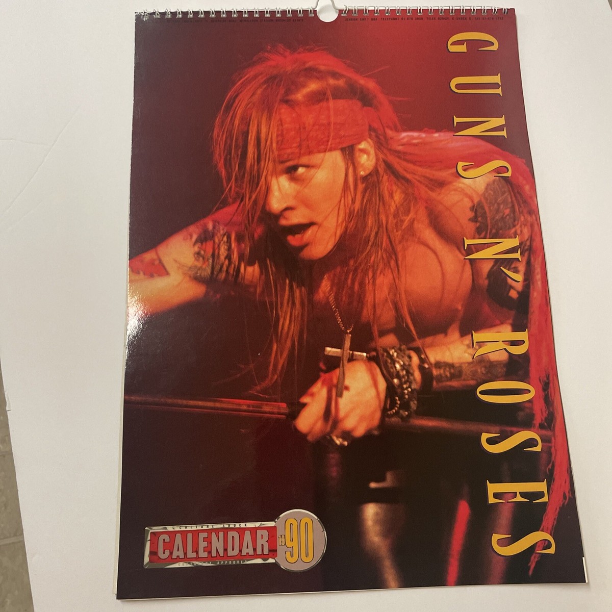 Guns N' Roses 1990年カレンダー 【公式通販】