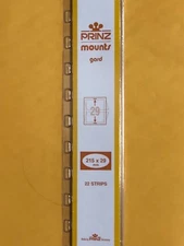 PRINZ STAMP MOUNTS 215/29    ( NEW SIZE ) - WE ARE A VETERAN SUPPORTING BUSINESS