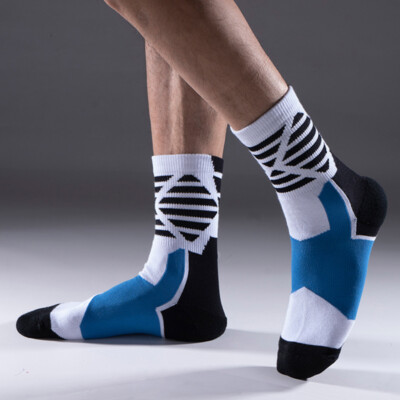 Mens Athletic Outdoor Socks Basketball Compression Socks 3 Pairs
