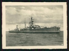 Foto Kriegsmarine - Leichter Kreuzer Emden III in See -  Ansicht der Steuerbords