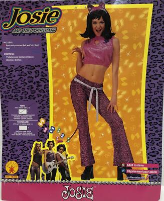 Josie the Pussycats Pink Movie Pop Star Fancy Dress Up Halloween Adult  Costume