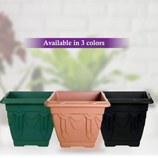 Venetian Plastic Plant Flower Pots Square Rectangular Garden Planter Container