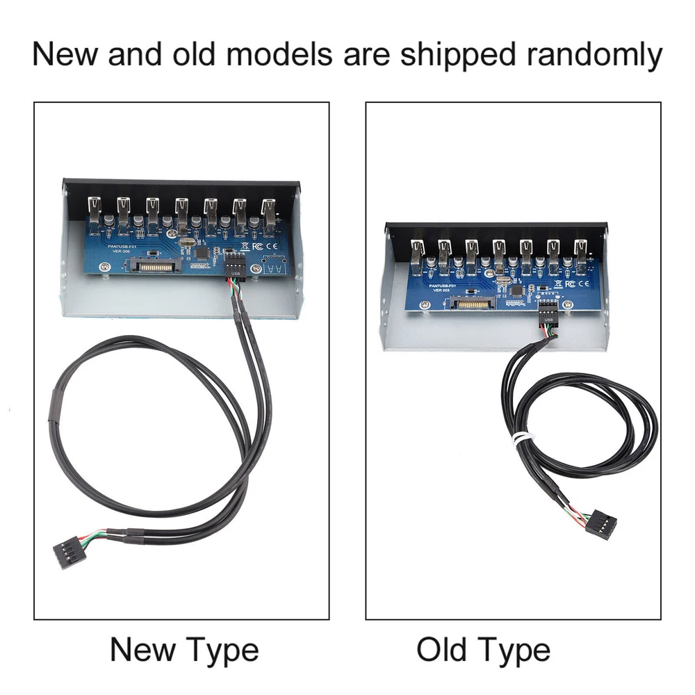 USB Hub Box Panel 7 Port USB2.0 Lossless Data Transmission USB Hub Drive Panel
