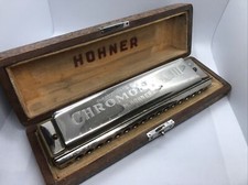 Hohner Chromonika III Vintage Mundharmonika Profi Instrument C Mit Box