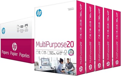HP Papers 115100 96 Bright 20 lbs. Multipurpose Paper - WHT (5/Carton) New