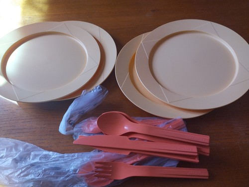 TUPPERWARE Flash assiette plate 700 ml bleu foncé