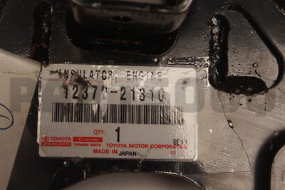 1237221310 Genuine Toyota INSULATOR, ENGINE MOUNTING, LH(FOR