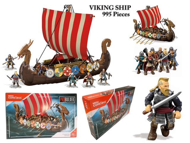 mega construx viking longship