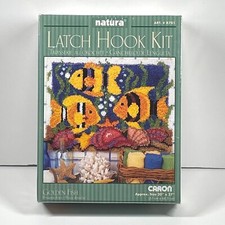 VTG Caron International New Latch Hook Kit Golden Fish Tapestry Home Art Decor