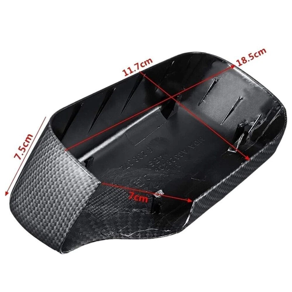 Tapas de cubierta de espejo retrovisor de fibra de carbono para BMW E39 E46 Foto 4 de 4