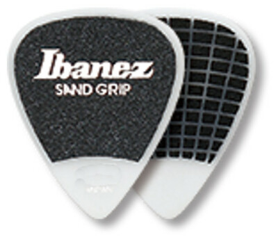 Ibanez Sandgrip Plektren PA14MSG-WH, 6er Pack, 0,80 mm, weiß, Grip Wizard