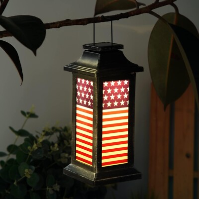 Garden Decorative Solar Lanterns Outdoor Waterproof Hanging Lamp,American Fla...