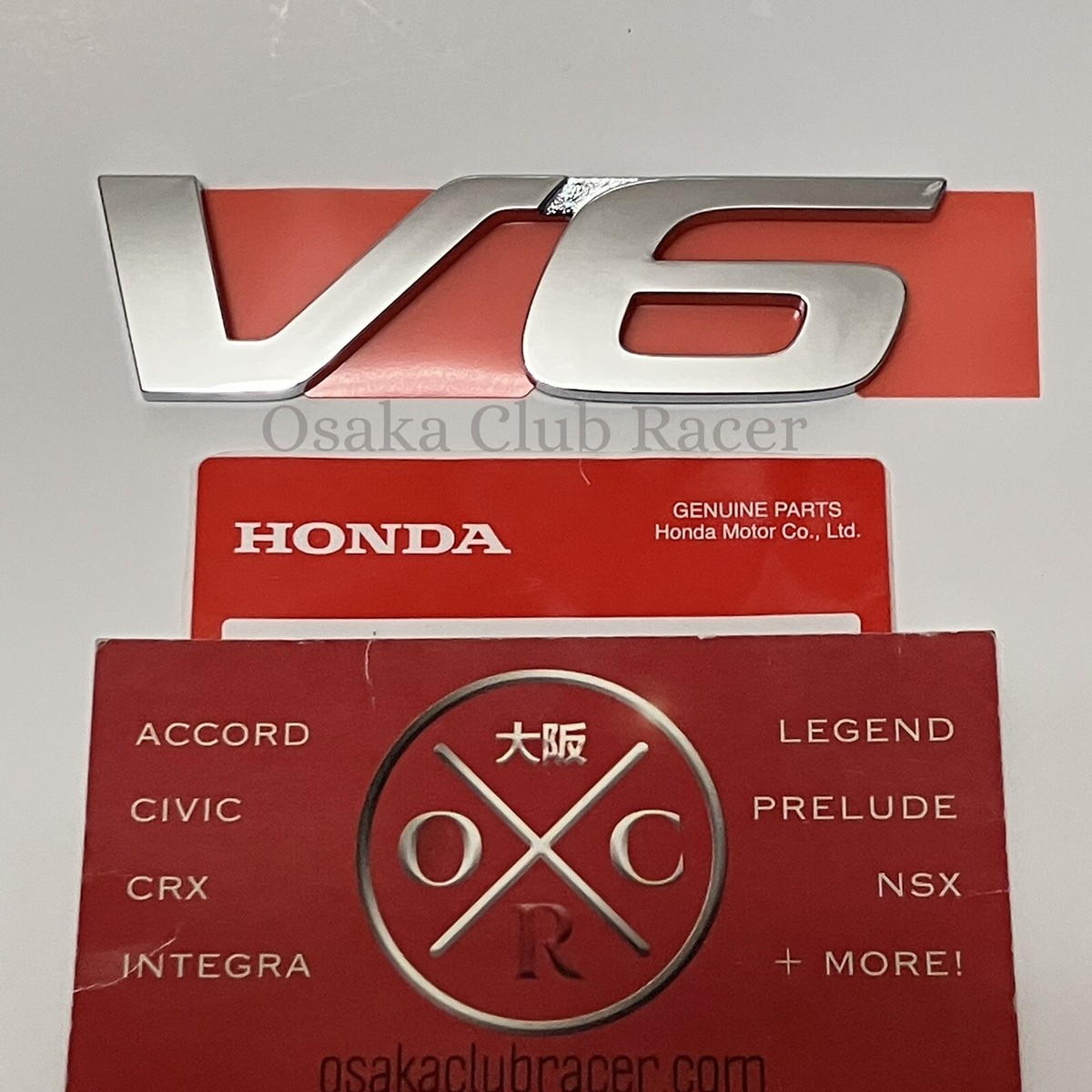New OEM 08-12 Honda Accord Rear V6 Emblem Badge USDM Coupe Sedan