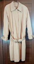 Jobis Vintage Women's Beige Ultrafine Microfibre Long Trench Coat W Liner 14-16
