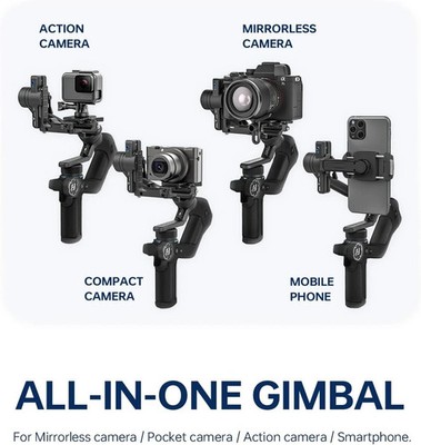 FeiyuTech SCORP MINI-2 w/AI Tracking Camera Gimbal Stabilizer Smartphone White