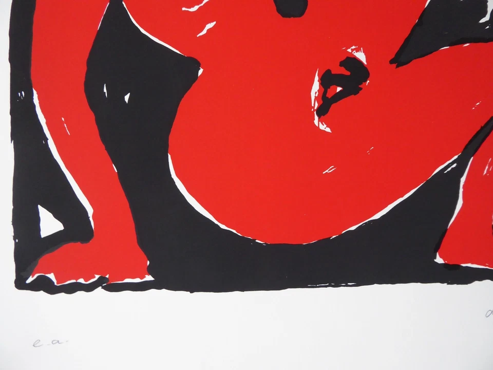 A. R. PENCK - "BITTERFELD" - GROSSE FARBSERIGRAFIE - DRUCKFRISCH !!!  SELTEN !! - Bild 3 von 4