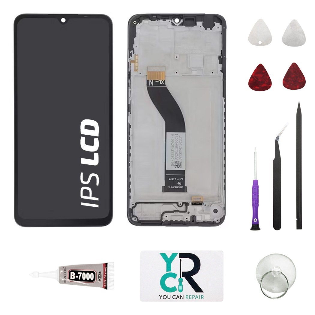 Bloc écran reconditionné avec châssis pour Xiaomi Redmi 14C