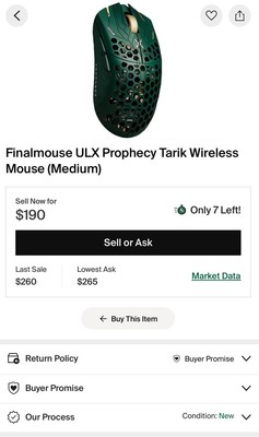 Finalmouse ULX Prophecy Tarik-Classic: az endgame egér