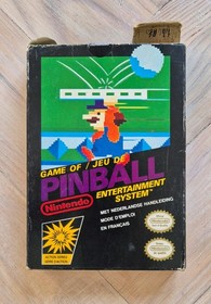 Pinball Nintendo NES Black Box Game PAL B Boxed