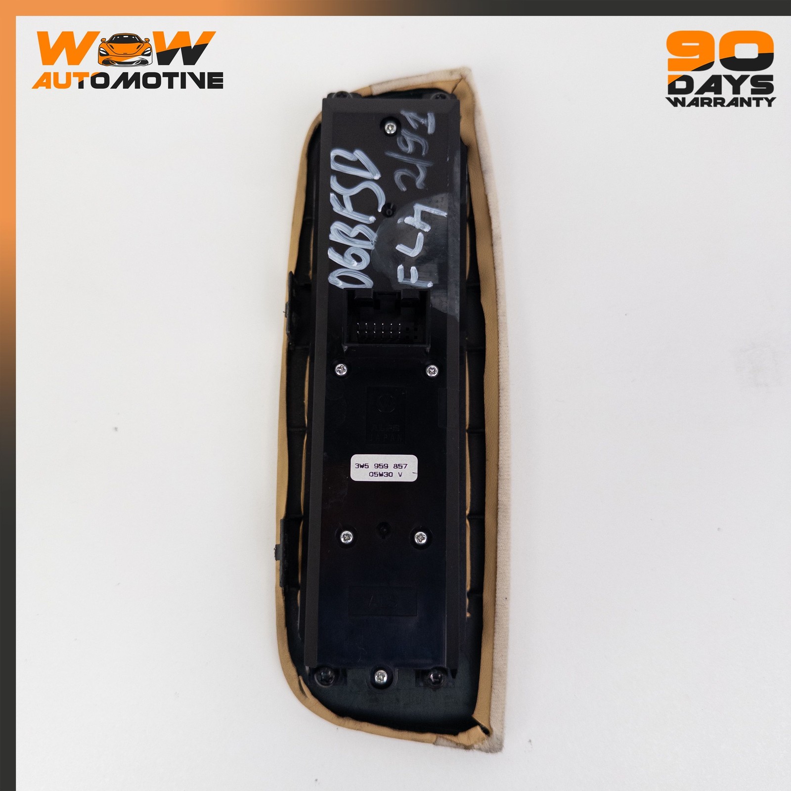 06-19 BENTLEY CONTINENTAL FLYING SPUR FRONT LEFT WINDOW REGULATOR SWITCH TRIM OE