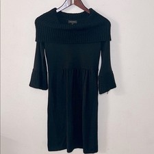 The Limited Knit Sweater Dress Mid-Sleeve Cowl Neck Sz XSmall Holiday Party