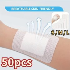 50x Large Medical Adhesive Wound Dressing Hypoallergenic Non-Woven Bandage UK
