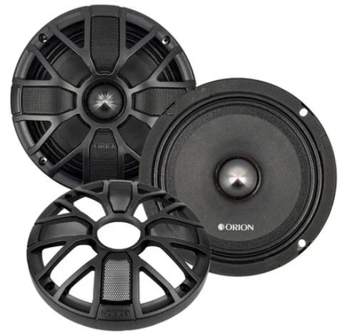 ORION XSM655SL 6.5” SLIM ULTRA EFFICIENT 300W RMS MIDRANGE SPEAKERS 4-OHM (PAIR)