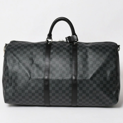 Louis Vuitton Keepall Bandouliere 55 Boston Bag Dar Graphite Black N41413 r0_060