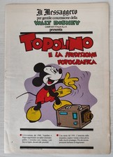 walt disney il messaggero presenta TOPOLINO E LA SPEDIZIONE FOTOGRAFICA 1990